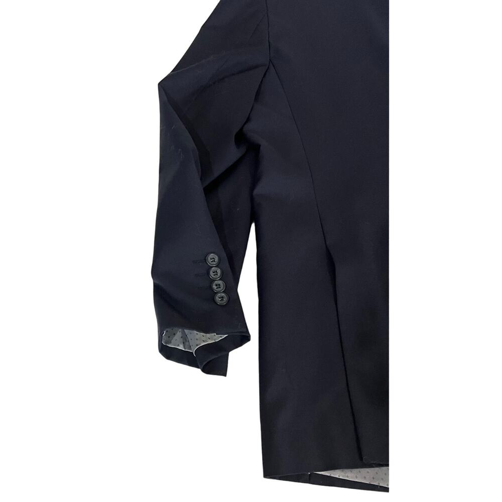 Fortini Italian Collezione Men’s Blazer Jacket Superfine Merino Wool Navy Sz 44R - Picture 2 of 9